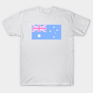 Australia Flag Baby Pink T-Shirt